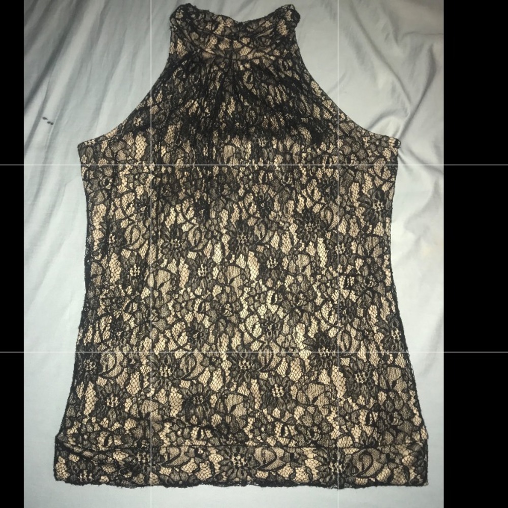 Lace Black and Nude shirt